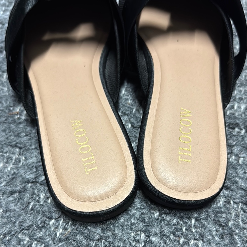 Black Bow Pointed-Toe Mule - Unknown Brand - Picture 2 of 4